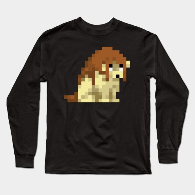 Nina low-res pixelart Long Sleeve T-Shirt by JinnPixel